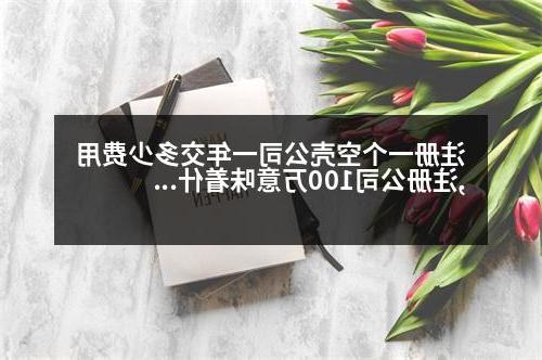 注册一个空壳公司一年交多少费用,威尼斯人直营100万意味着什么