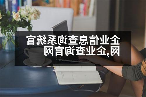 企业信息查询系统官网,企业查询官网