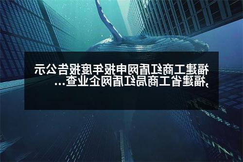 福建工商红盾网申报年度报告公示,福建省工商局红盾网企业查询