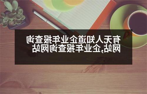 有无人知道企业年报查询网站,企业年报查询网站