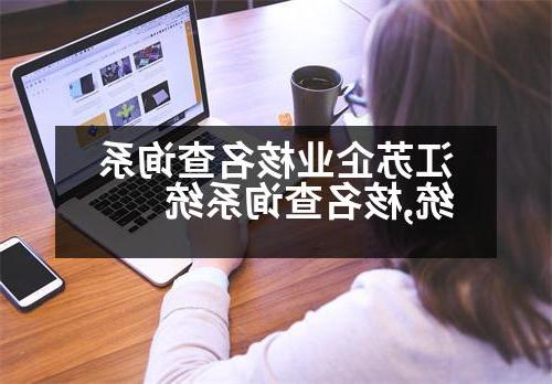 江苏企业核名查询系统,核名查询系统