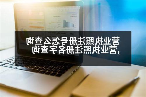 营业执照注册号怎么查询,营业执照注册名字查询