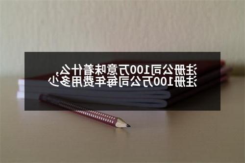 威尼斯人直营100万意味着什么,注册100万公司每年费用多少