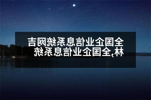 全国企业信息系统网吉林,全国企业信息系统