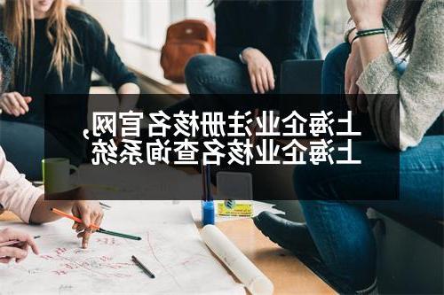 上海企业注册核名官网,上海企业核名查询系统